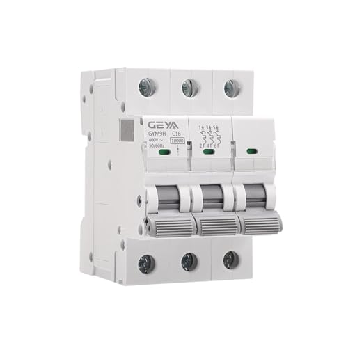 Disyuntor 3P 25A magnetotérmico carril DIN interruptor automático de 10KA trifásico 3