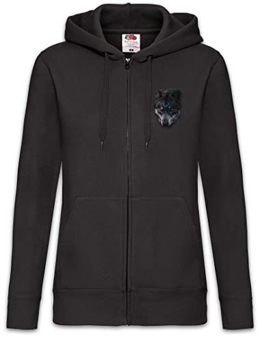 Sweat à capuche loup pour femme veste zippée idéale randonnée et détente