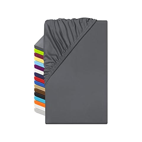 npluseins Microfaser Spannbettlaken - atmungsaktiv und Allergiker geeignet 1519.2192, ca. 140-160 x 200 cm Cover