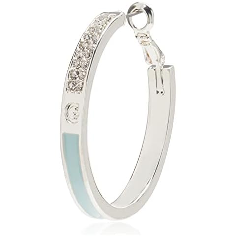Guess Silvertone Pave Crystal Earrings Cover