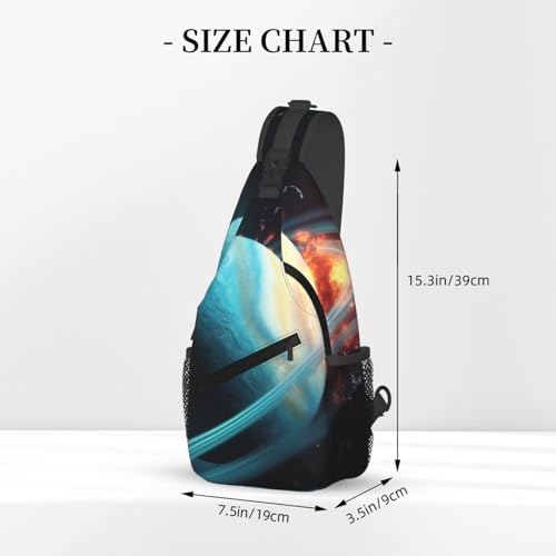 Bolso cruzado Uranus Impact para hombre y mujer negro miniatura 3