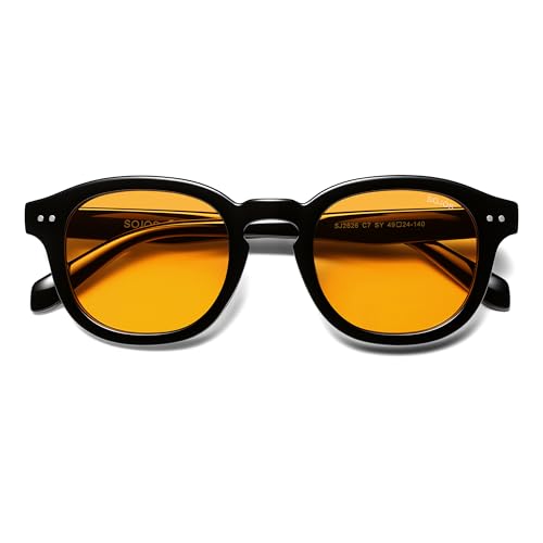 Image of SOJOS Retro Vintage Polarized Sunglasses for Women Men, Classic Square Panto Shades SJ2626