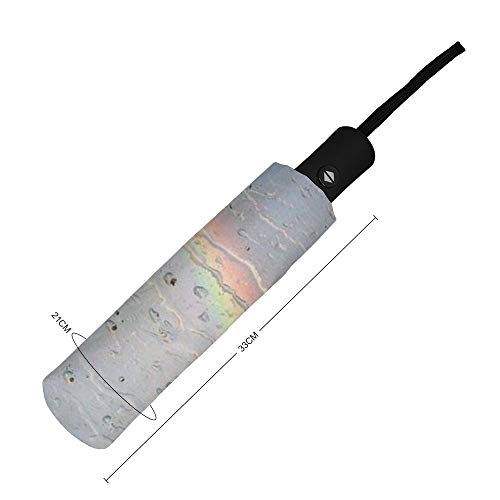 Parapluie pliant léger ZIYA résistant vent et poignée compacte - 2
