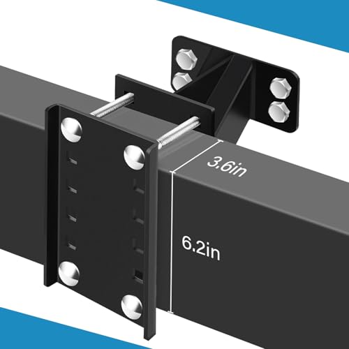 GADFISH Spare Tire Carrier,Spare Tire Mount Boat Trailer Carrier Bracket,Heavy Duty Lock Holder,Fits 4 & 5 & 6 Lugs Trailer Wheels on 4", 4.5'', 4.75'', 5'' and 5.5'' Bolt Patterns,Holds up to 150 Lbs