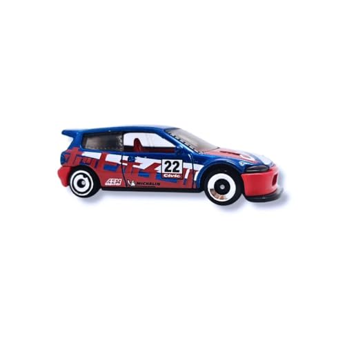 Image of Hot Wheels Honda Civic Custom Blue /red HW Reverse rake 5 /5