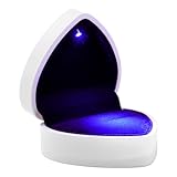 ❤Material: Die Ring Box ist aus hochwertigem Gummi Backlack Prozess gemacht. Die Oberfläche ist glatt, strukturiert, langlebig, verschleißfest, Samt innen, weich und bequem, und kann effektiv den Schmuck vor Beschädigungen schützen.