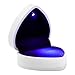 Produktbild VOSAREA LED Ring Box Herzform Samt Ring Schachtel Ehering Box Schmuckschatullen Geschenkbox für Hochzeit Verlobungsring Valentinstag (Weiß)
