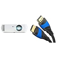 Acer P5630 (DLP Beamer (WUXGA (1.920 x 1.200 Pixel) 4.000 Lumen 20.000:1 Kontrast, 3D) Business / Education &amp; KabelDirekt – 4K HDMI-Kabel – 5 m – 4K@60Hz