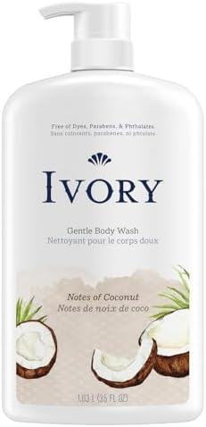 Ivory Mild & Gentle Body Wash, Coconut Scent, 35oz