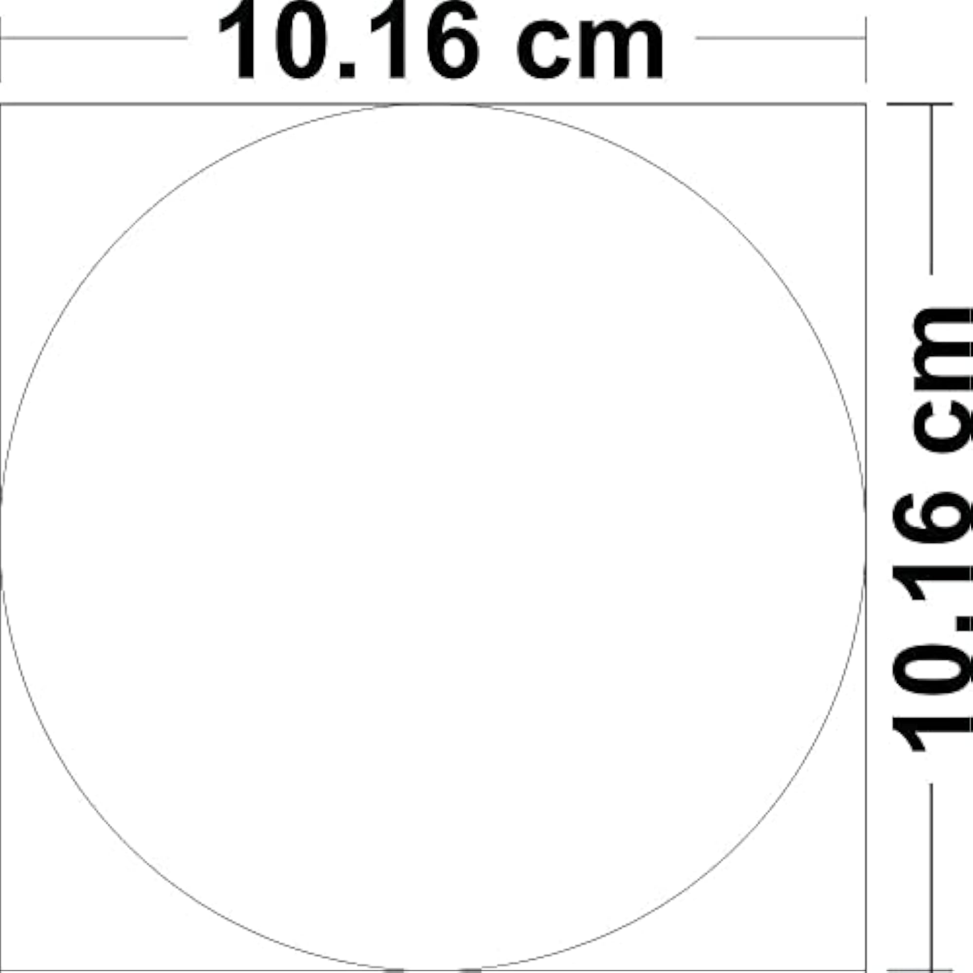 Circle Mirror Stickers Set of 20, Golden