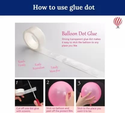 Image of HK balloons Birthday Decortion Item Hand Balloon Pump with Glue dot and Balloon Arch Strip Decorations, Birthday, Baby Shower, Anniversary Wedding Party Accessory