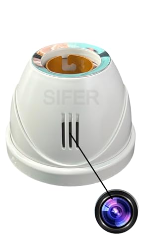 Image of SIFER HD WiFi 1080P Spy Bulb Holder Camera Hidden Socket Camera Mini Security Secret Nanny Cam with Live Audio & Video Recording