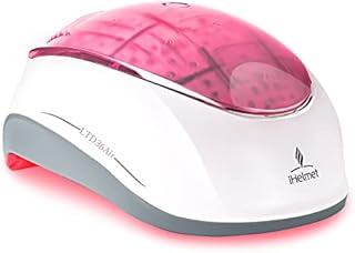 iHelmet Laser Hair Growth System, Hair Regrowth Helmet & Laser Cap (FDA Cleared), Hair Loss Treatment for Men and Women, Low Level Laser Therapy for Hair Growth, Anti-Thining Treatment Pink, 36 Air