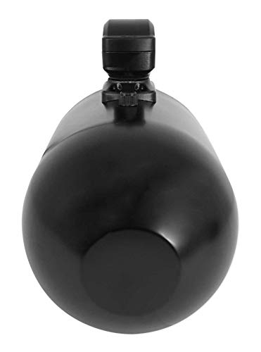 Rockville Pair WB65 Black 6.5" 600W Metal Marine Wakeboard Tower Speakers, 4 Ohm, Waterproof, 360-Degree Swivel, Durable Build for Boats, ATVs, UTVs