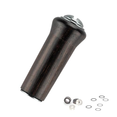 Moulinet de pêche baitcasting avec manche en bois et manivelle de rechange unique