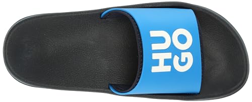 Image of HUGO Men's Stacked Logo Slide Sandal