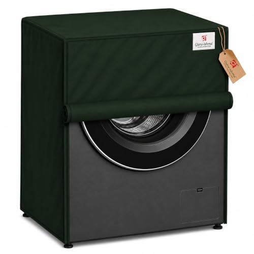 Image of Front Load Fully Automatic Washing Machine Cover for 10.5kg to 12.5kg | Waterproof & Dustproof Polyester Cover with Zip | Suitable with Samsung, LG, IFB, Bosch & More(69x 69 x 87 cm)