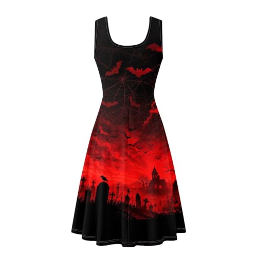 Image of TOADDITDO Womens Summer Sleeveless Tank Dress with 2 Side Pockets XS-4XL Plus Size