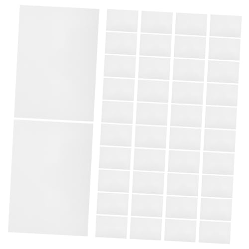 DIYEAH 100 Hojas Papel Fotográfico Bloque De Notas Cajas De Camisa Blanca Tablero De Espuma Grande Impresora De Papel Respaldo Bordado a Mano Papel De Empanada Nota Recargable