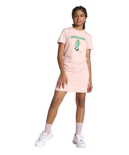 Image of Puma Girl's Cotton Classic Knee-Length Dress