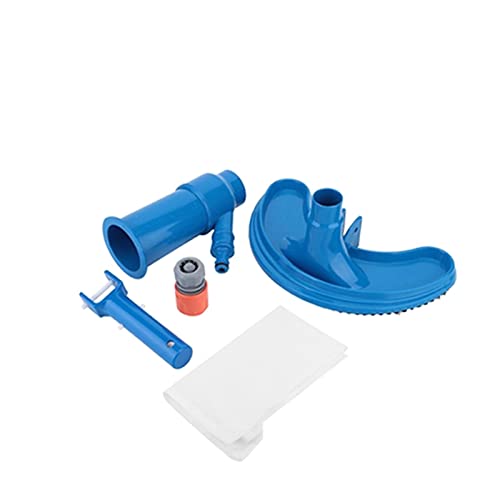 nmbhus Aspirapolvere for Piscina Pulizia Disinfetta Set di Strumenti Testa di aspirazione Fontana for laghetto Spa Spazzola for la Pulizia della Piscina Detergente for Piscina Facile da Montare
