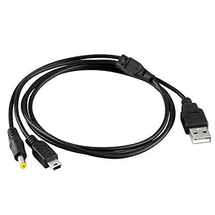 WICAREYO 2in1 Ladegerät Kabel Kompatibel für PSP 1000 2000 3000
