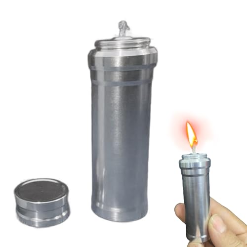 Lámpara de Quemador de Alcohol - Quemador de Alcohol Metálico 3cl para Exterior - Equipo de Iluminación Compacto para Jardín Camping Senderismo Picnic,Uso en Laboratorio y Trabajos Técnicos
