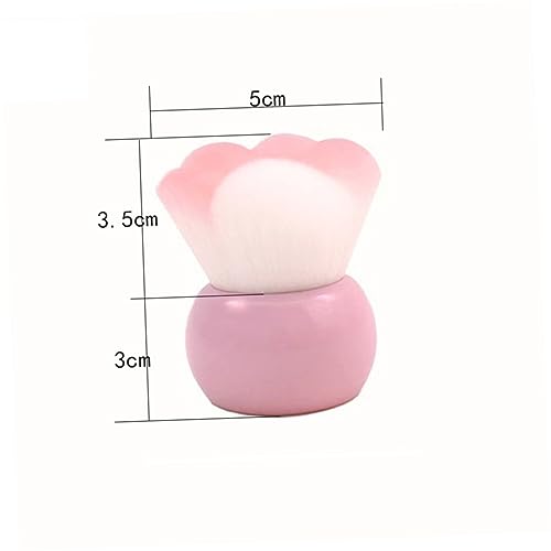 Mikinona Vegan Synthetic Makeup Brush Cat Paw Design Powder Blush Brush for Women Girls Ladies Long Lasting Plastic Handle for Comfortable to Hold