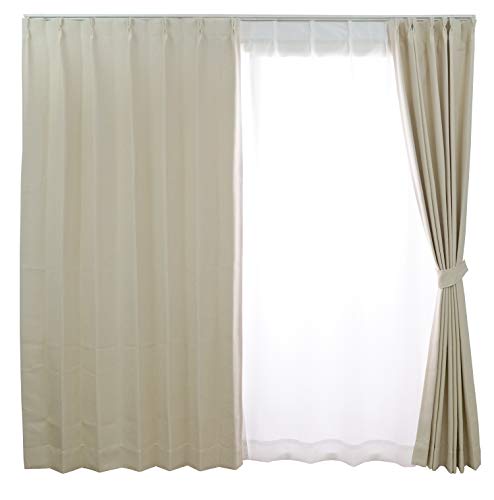 スミノエ カーテン アイボリー 100×135cm 遮光1級 プライム2 1枚入 V1813