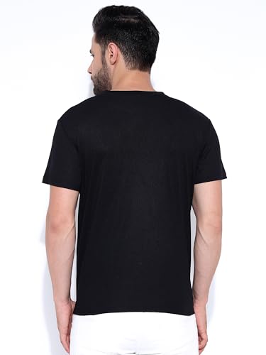 Image of Honky Tonky Men's Regular Fit Round Neck Half Sleeve Printed Casual T-Shirt | Round Neck T-Shirt for Men