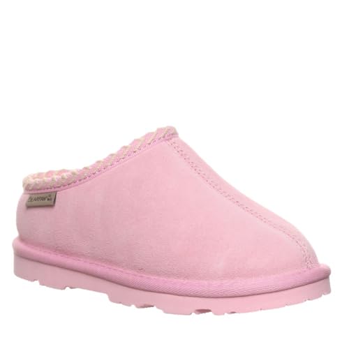 BEARPAW Tabitha Youth Prism Pink Size 2 | Kids Slipper | Comfortable & Lightweight Indoor & Outdoor Shoe