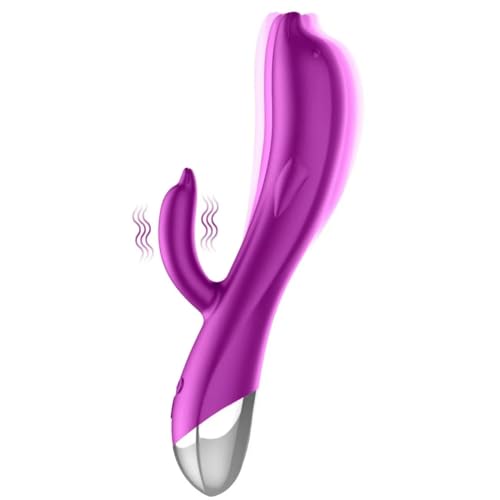 Adult Tools for Woman Dual Head Dolphin Shape Rabbit Womens Toys with 6 Powerful Modes Waterproof Soft Silicone Travle Essentials Dual Motor Toys for Women or Couple Fun Gifts for Women