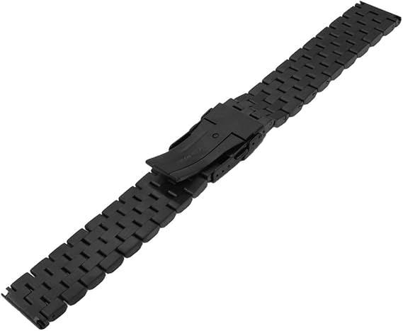 Image of Kai Tian Stainless Steel Watch Band 20 21 22 24 26 18mm for Men Women Solid Watch Bracelet Strap with Deployment Double Lock Black Silver Blue Grey Rose gold