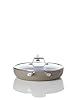 Calphalon® Premier Ceramic Nonstick 12" Frying Pan with Lid, Mushroom Grey #3