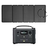 EF ECOFLOW RIVER Pro Portable Power Station 720Wh with 160W Solar Panel, Power Multiple Devices, Recharge 0-80% Within 1 Hour, for Camping, RV, Outdoors, Off-Grid