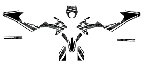 Arider Decor (Sticker) for Rieju MRT 50/125 (2022-2023) | Skull Edition (White)