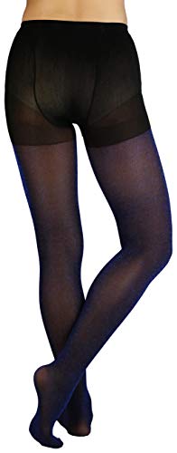 Image of ToBeInStyle Women's Shine & Shimmer Pantyhose Opaque Lurex Tights