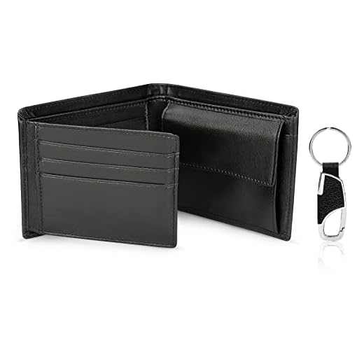 wilbest Negro Billeteras Hombre, Cartera de Piel, Carteras Hombre Cuero, Tarjetas de Crédito Slim Moda RFID Bloqueo Monedero de Cuero (+Botones de Llaves) Cuero Hecho a Mano