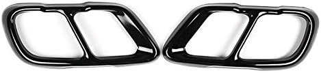 LYRC Golss Black Stainless Steel Exhaust Muffler Tail Tip Pipe Trim Cap Cover Frame for BMW X5 G05 X7 2019 2020