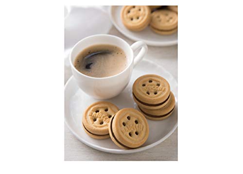 Mulino Bianco Baiocchi Shortbread Sandwich Cookies With Chocolate Hazelnut Cream Filling 3 Pack, Chocolate,Hazelnut, 21.15 Oz #TOP4