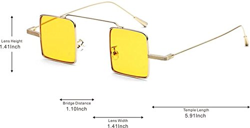 J&L Glasses Vintage Square sunglasses Small Metal Frame Candy Colors Sunglasses2