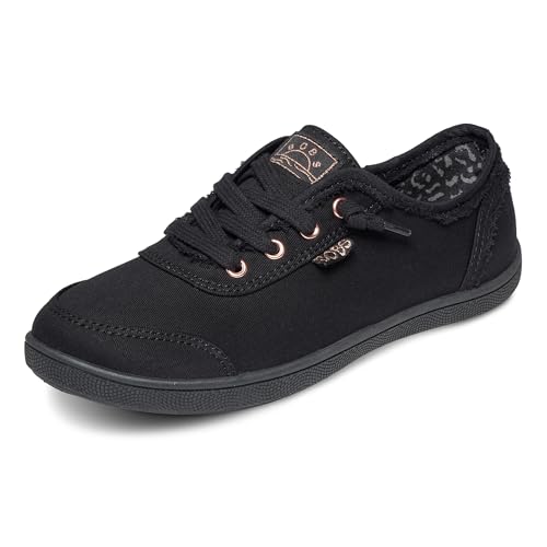 Skechers Damen Bobs B Cute Sneaker, Black Canvas Trim, 41 EU