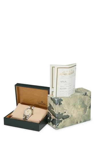 Pre-Loved Stainless Steel & 18K Yellow Gold Datejust 16233 36mm, Cream2