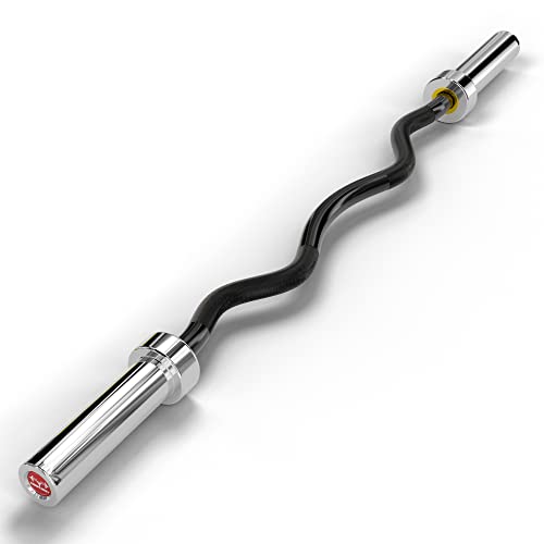 Olympic Barbell Bar 2 Inch EZ Curl Bar For Biceps