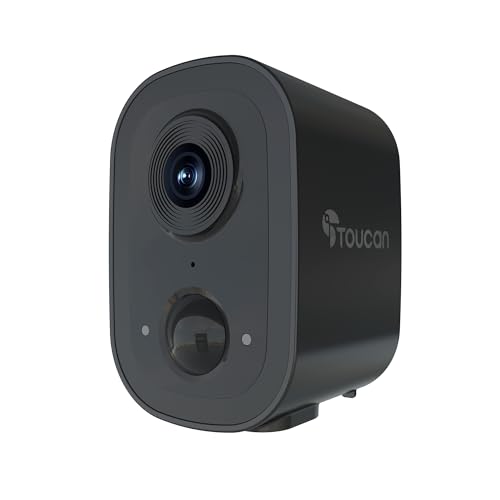 2K Security Cameras Wireless Outdoor, Cameras for Home Security with 2-Way Audio, PIR Motion Detection, Night Vision, Cloud Storage, IP65 Weatherproof, Alexa & Google Home Compatible