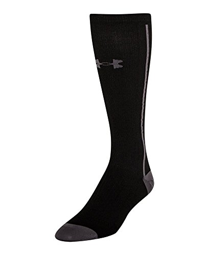 Under Armour Men's Circulare II Compression Over-the-Calf Socks (1 Pair), Black/Graphite, Large