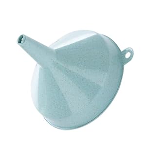 Kitchen Hopper Liquid Dispenser Fry Scoop Restaurant Equipment Beading Funnel Bottle Pour Spout Wheat Straw Funnel for Filling Bottles French Fry Cups Oil Transferring Funnel Blue