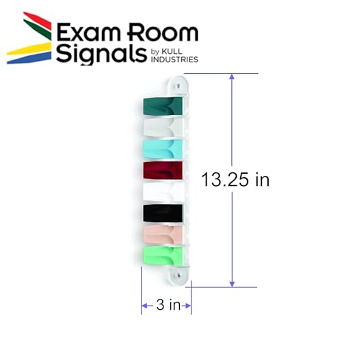 Image of Exam Room Signals - Kull Industries - Medical Door Flags for Hospitals, Doctors Offices, Clinics (3 inch Short, Designer, 8)