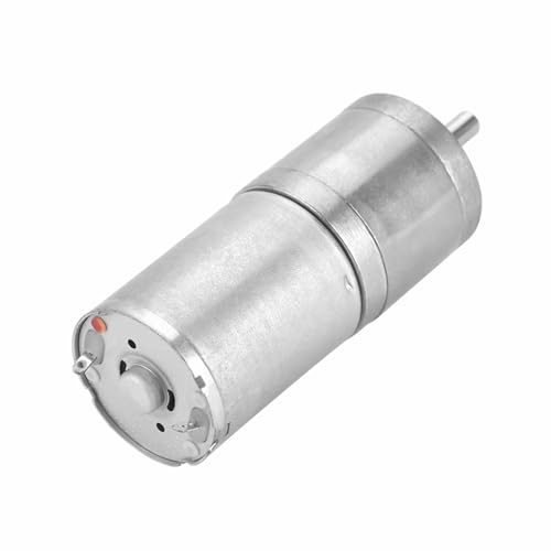 Spacnana Gear Motor, 3.5W Low Noise Brushed Electric Motor, 1000RPM High Torque Geared for Robots and Electric Curtains