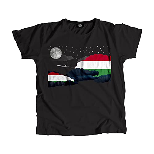 T-shirt Hungary Night Clouds en coton doux respirant coupe unisexe
